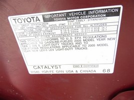 2005 TOYOTA TACOMA CREW CAB PRERUNNER SR5 4.0 AT 2WD Z20218